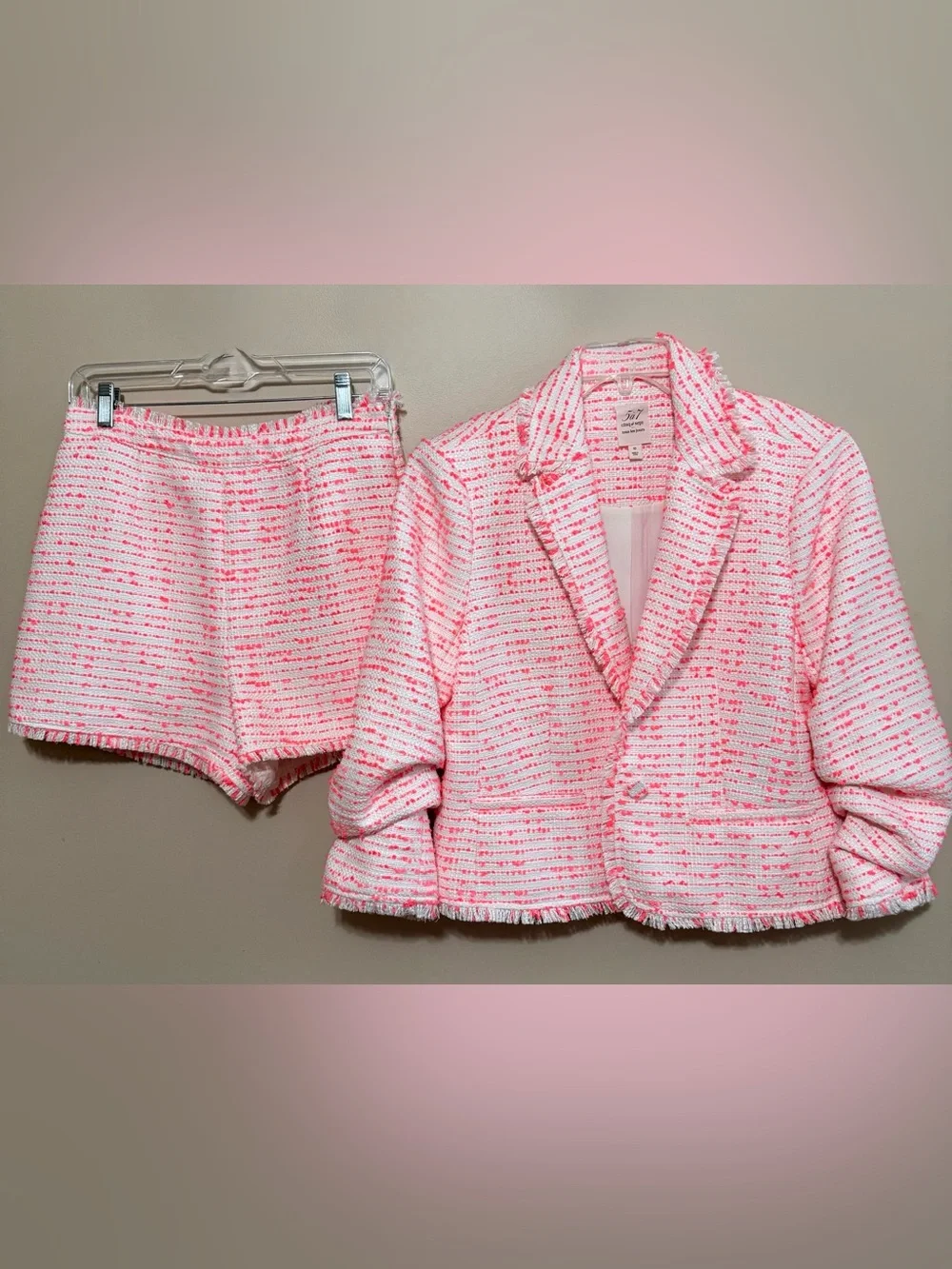 NWOT Cinq a Sept Tweed Blazer with Matching Shorts Set Sz 10